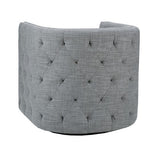 Capstone Button Tufted Swivel Club Chair