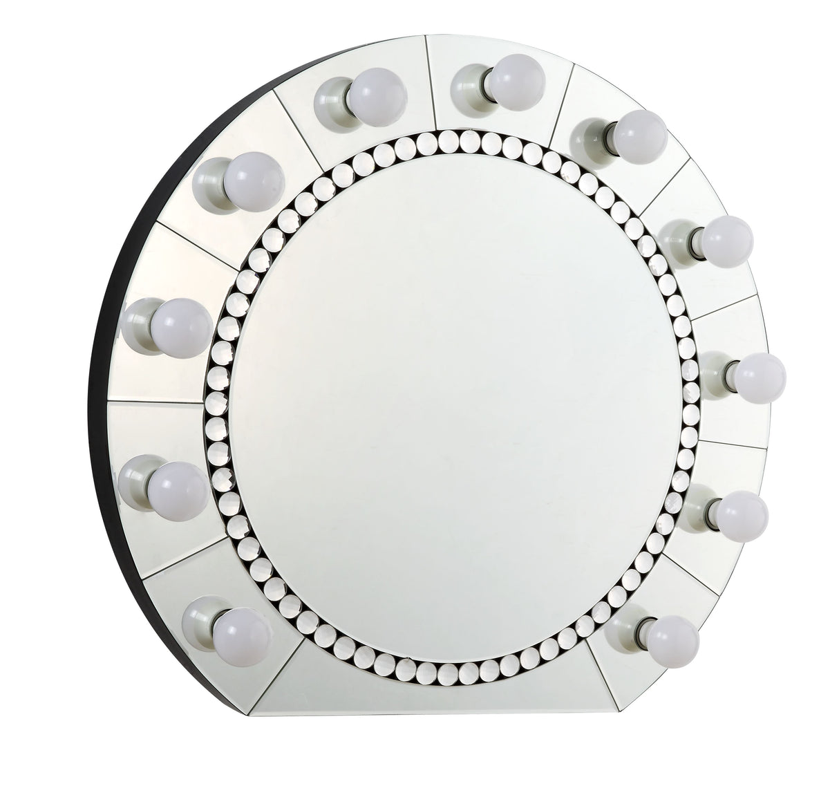 Farai Glam Mirrored & Faux Crystal Diamonds Wall Décor Mirror