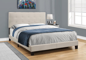 Bed, Upholstered, Frame Only, Transitional