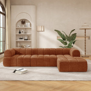 122" Modern L-Shaped Sectional Sofa with Chaise Lounge