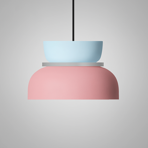 Nordic Dual-Tone Dome Pendant Light LED Zinc Alloy 1-Light Indoor
