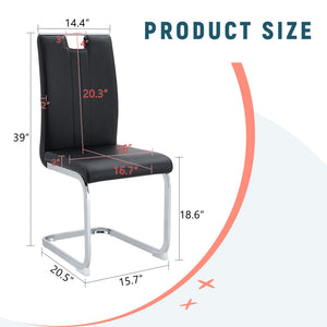 Bow Shaped Ergonomic Chairs with Non-Slip Base - Black or White