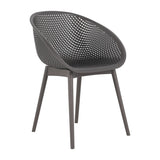2 Piece Durable Single Chair With Hollow Out Design
