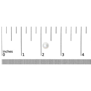 14K Gold Cultured Freshwater Pearl Solitaire Stud Earrings