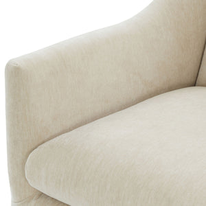 Luisa - Skirted Swivel Accent Chair