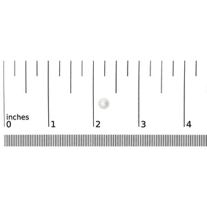14K Yellow Gold 7-7.5MM Akoya Cultured Pearl Solitaire Stud Earrings