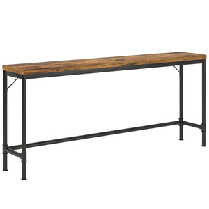 Tribesigns Extra Long Console Table - Brown / Black