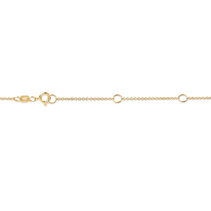 10K Yellow Gold 1/2 Carat Round Brilliant-Cut Diamond Modern Bezel-Set Solitaire 16"-18" Pendant Necklace (H-I Color, SI2-I1 Clarity)