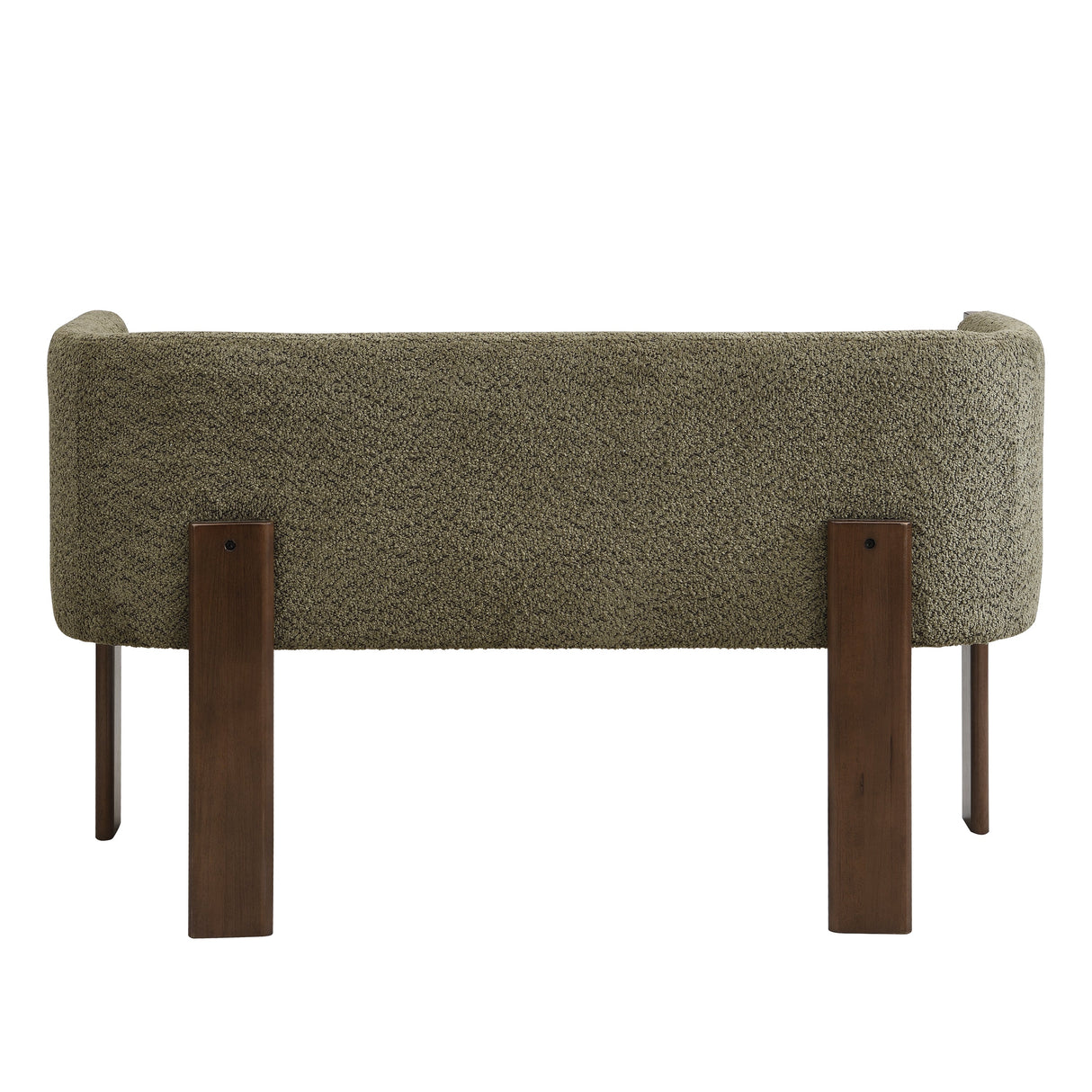 48.5" Upholstered Solid Loveseat (Walnut+Green)