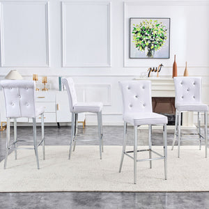 Bar Chairs & Crystal Clasp Design (Set of 2)