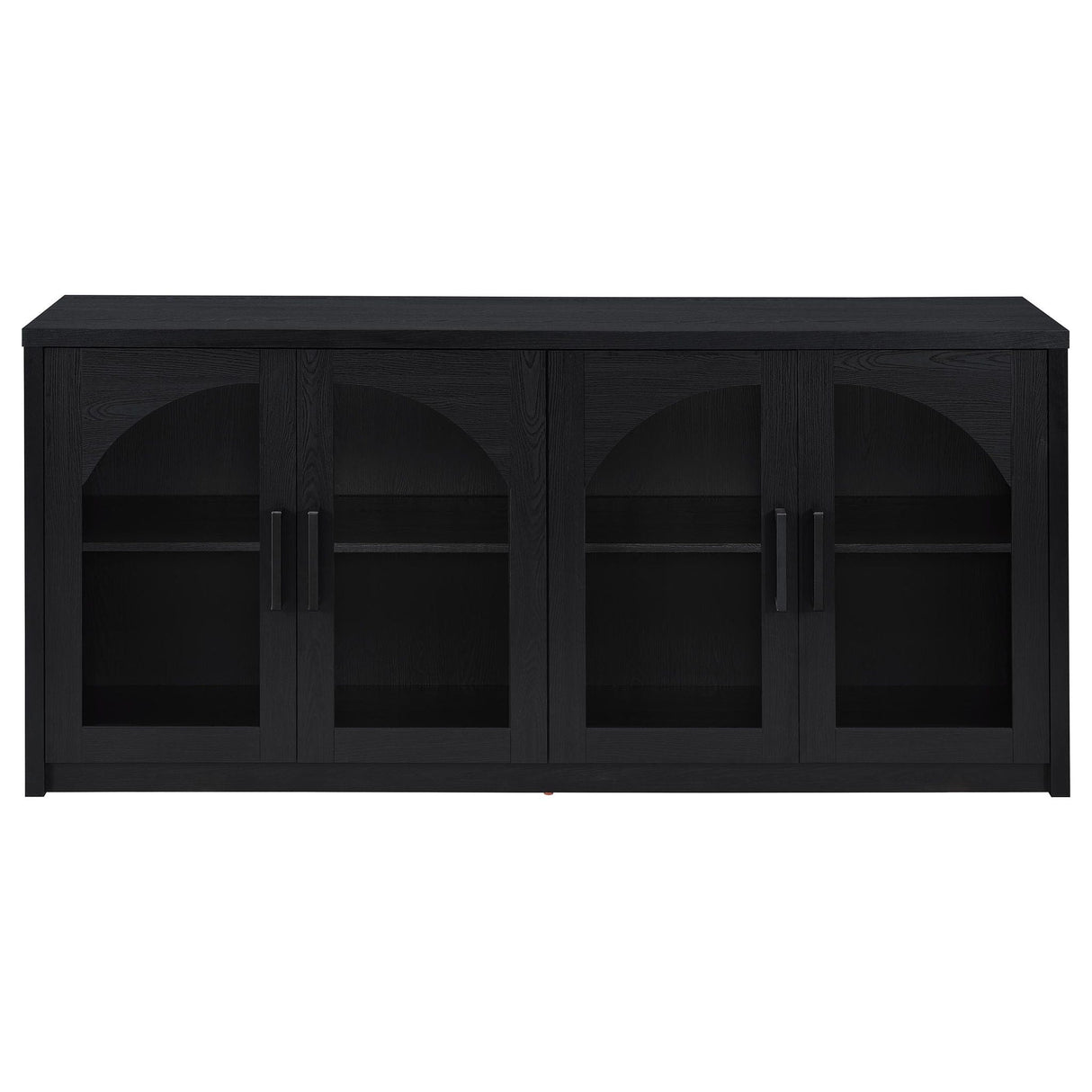Riva 4-door Dining Sideboard Buffet Storage Credenza Black