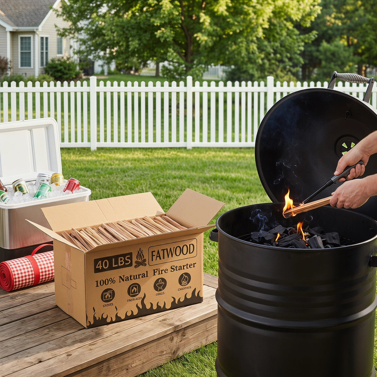 40 Lbs Fatwood Fire Starter Sticks
