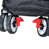 Folding Wagon Collapsible Outdoor Utility Wagon Heavy Duty Folding Garden Portable Hand Cart