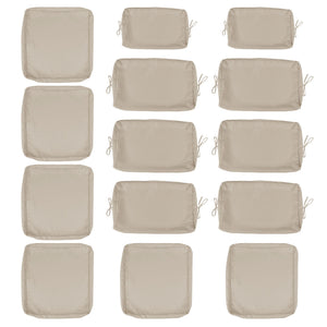 Cushion Covers For 7 Piece Wicker Sectional Sofa, 14 Pack Seat And Back Slipcovers With Zipper