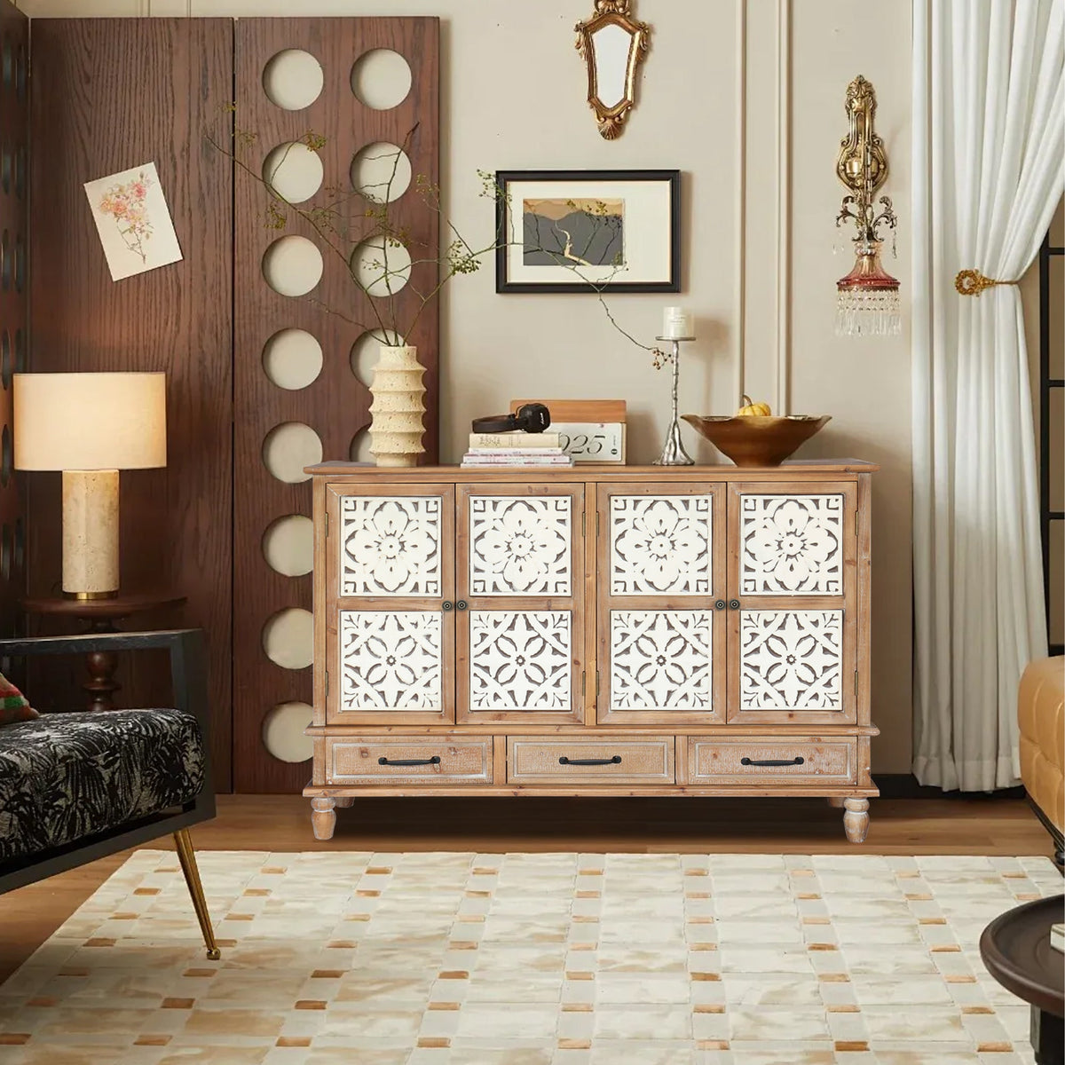 59.06" Chic Sideboard Buffet Cabinet