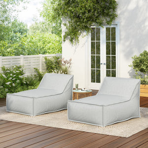 Perry Outdoor Bean Bag Lounge Chair Set of 2