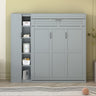 Murphy Wall Bed With Shelves, Wardrobe And LED Lights