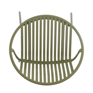 Patio Dining Chairs Stackable Chairs with Breathable Design (Set of 2)