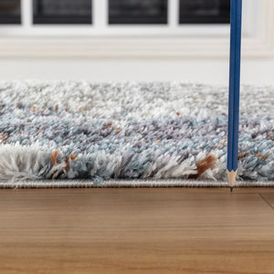 Loft Shag - 7'10" X 9'10" Shaggy Area Rug - Gray, Polypropylene