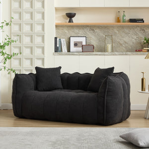 Cozy Beanbag Chair With High Resilience Foam Core For 2