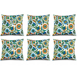 6 Pack Outdoor Pillow Covers - 18x18 Inch