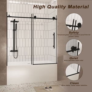 Frameless Shower Door With Handle