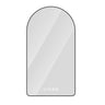 Arched LED Vanity Mirror With Time & Temperature Display, Anti-Fog, Dimmable Backlight In Frame, 3 Color Temperatures