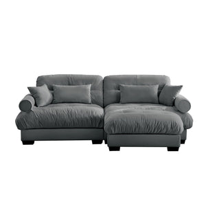 Super Comfort Oversized Modular Sectional Sofa With Movable Ottoman