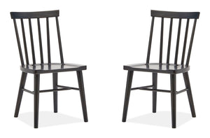 Lindon - Dark Dining Side Chair (Set of 2) - Dark Brown