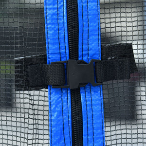 14Ft Trampoline with Safety Enclosure and Basketball Hoop - Blue