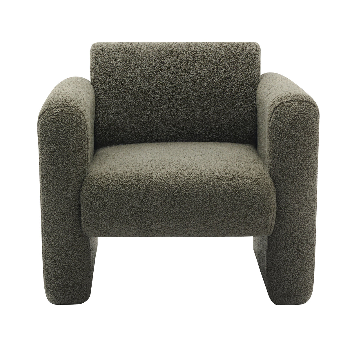 Marlowe Modern Sherpa Upholstered Comfy Reading Accent Chair