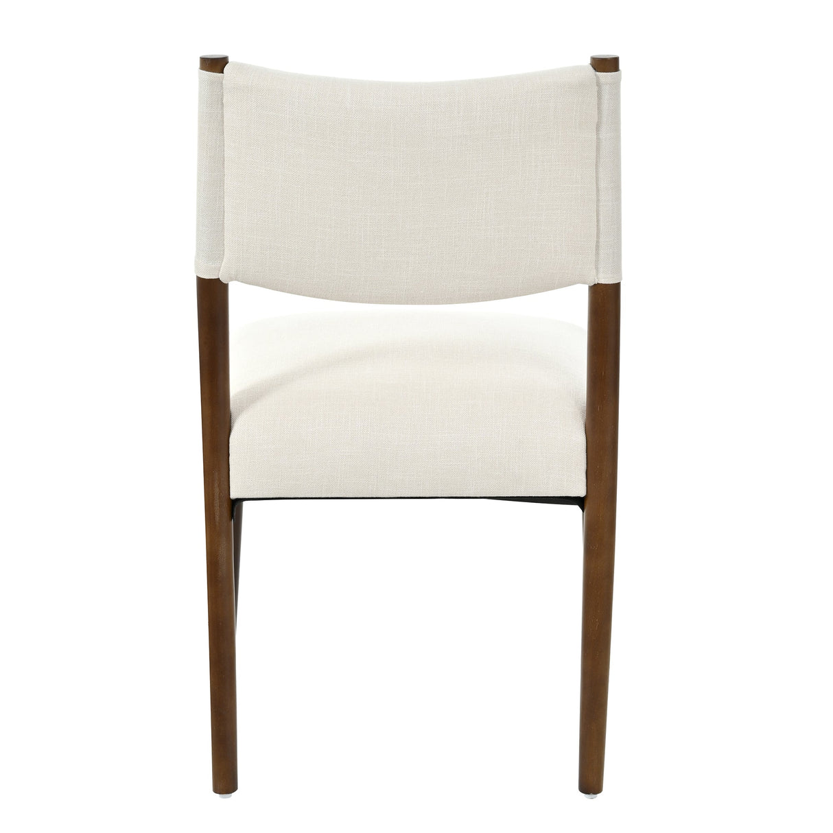 Modern Dining Chair with Thick Seat Cushion and Solid Wood Legs, Set of 2
