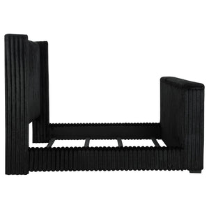 Centergrove Upholstered California King Wingback TV Bed Black