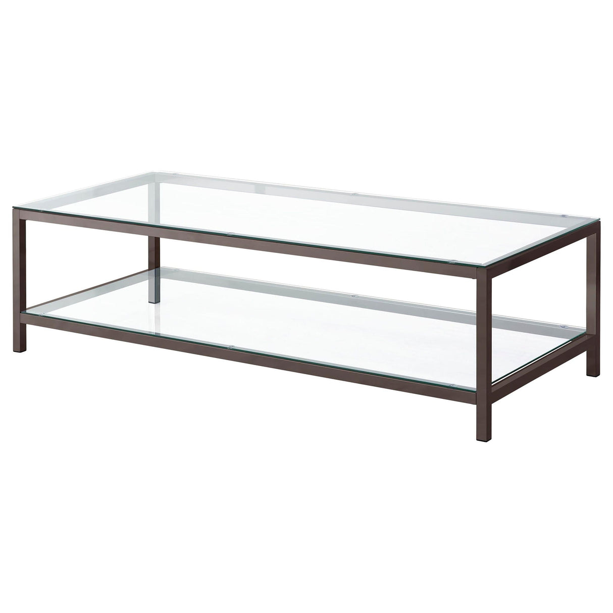 Trini 3-piece Coffee and End Table Set Black Nickel