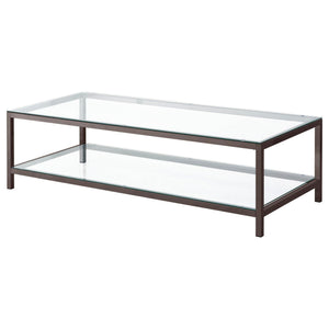 Trini 3-piece Coffee and End Table Set Black Nickel