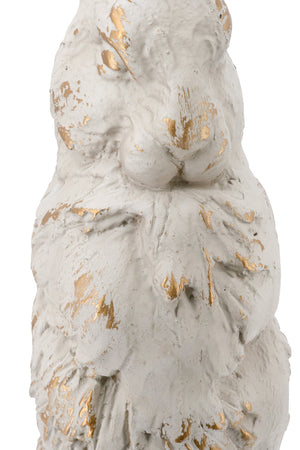 Large Magnesium Sitting Rabbit Figurine