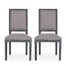 French Country Style Dining Chair With Upholstered Seating And Fluted Legs