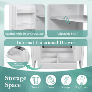 Bathroom Vanity With Sink With 2 Doors And Adjustable Shelf