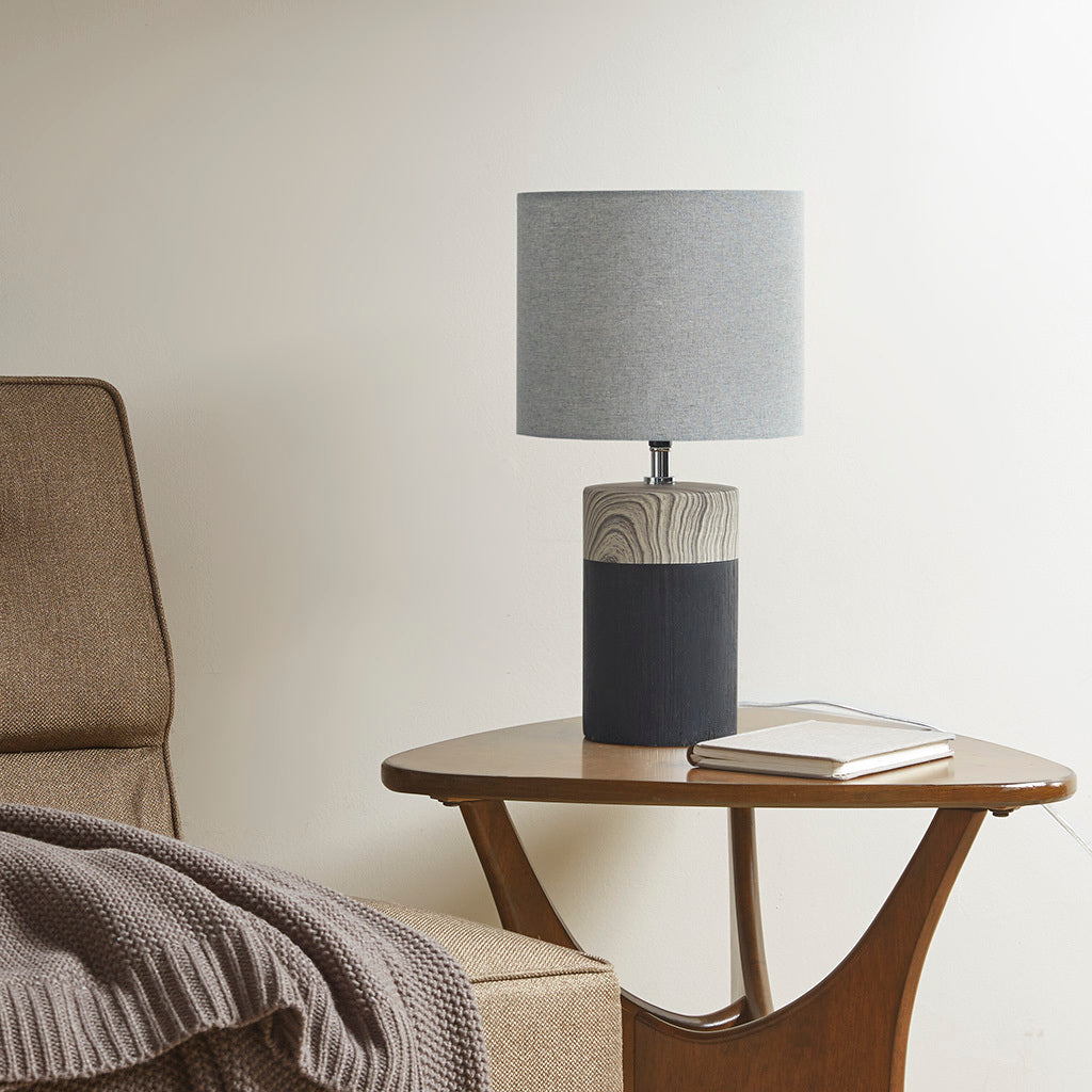Two-Tone Textured Ceramic Table Lamp