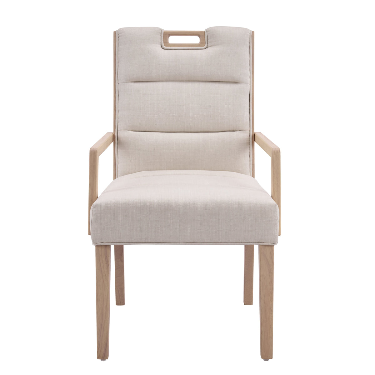 Upholstered Dining Chairs with Armrests
