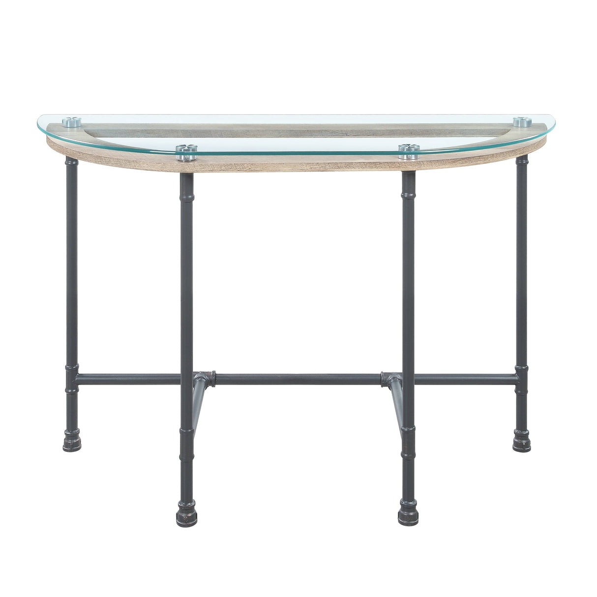 Brantley Clear Glass & Sandy Table