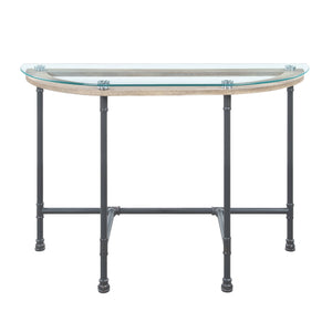 Brantley Clear Glass & Sandy Table