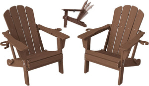 Adjustable HDPE Adirondack Chairs Set of 2