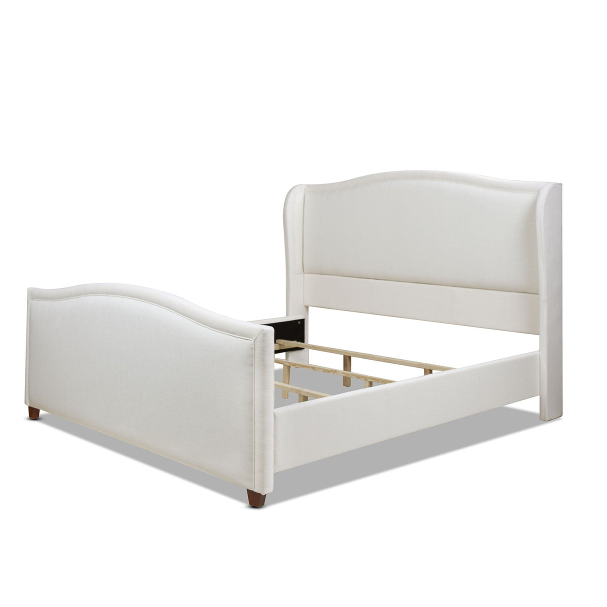 Carmen Upholstered Wingback Panel Bed Frame