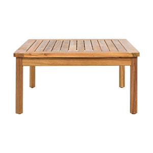 Outdoor 4-piece Acacia Wood and Rope Patio Sofa Set