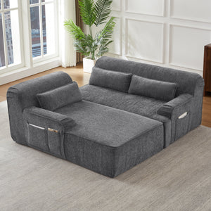 Chenille L-Shape Luxury Sectional Sofa