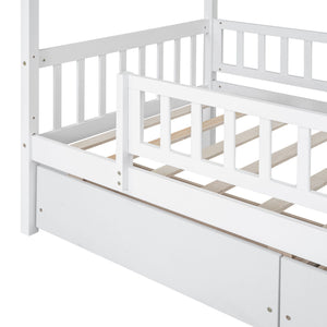 House Bed With 2 Drawers
