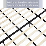 Luxury Wingback Upholstered Bed Frame