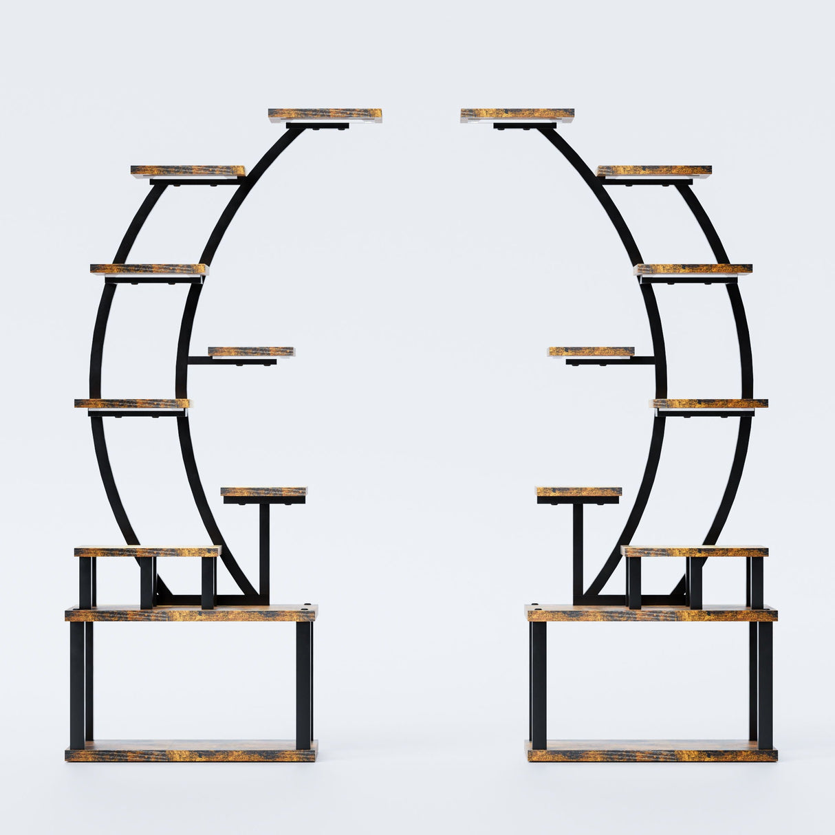9 Tiered Indoor Plant Stand With 5 Adjustable Grow Lights