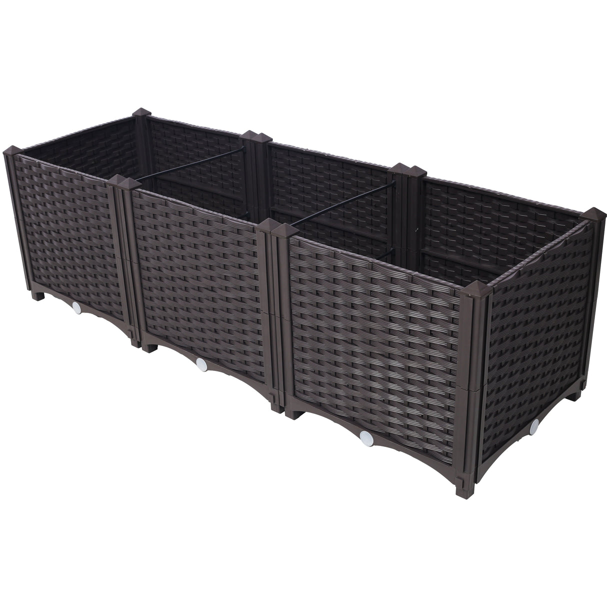 Deep Raised Garden Bed Plastic Planter Boxes